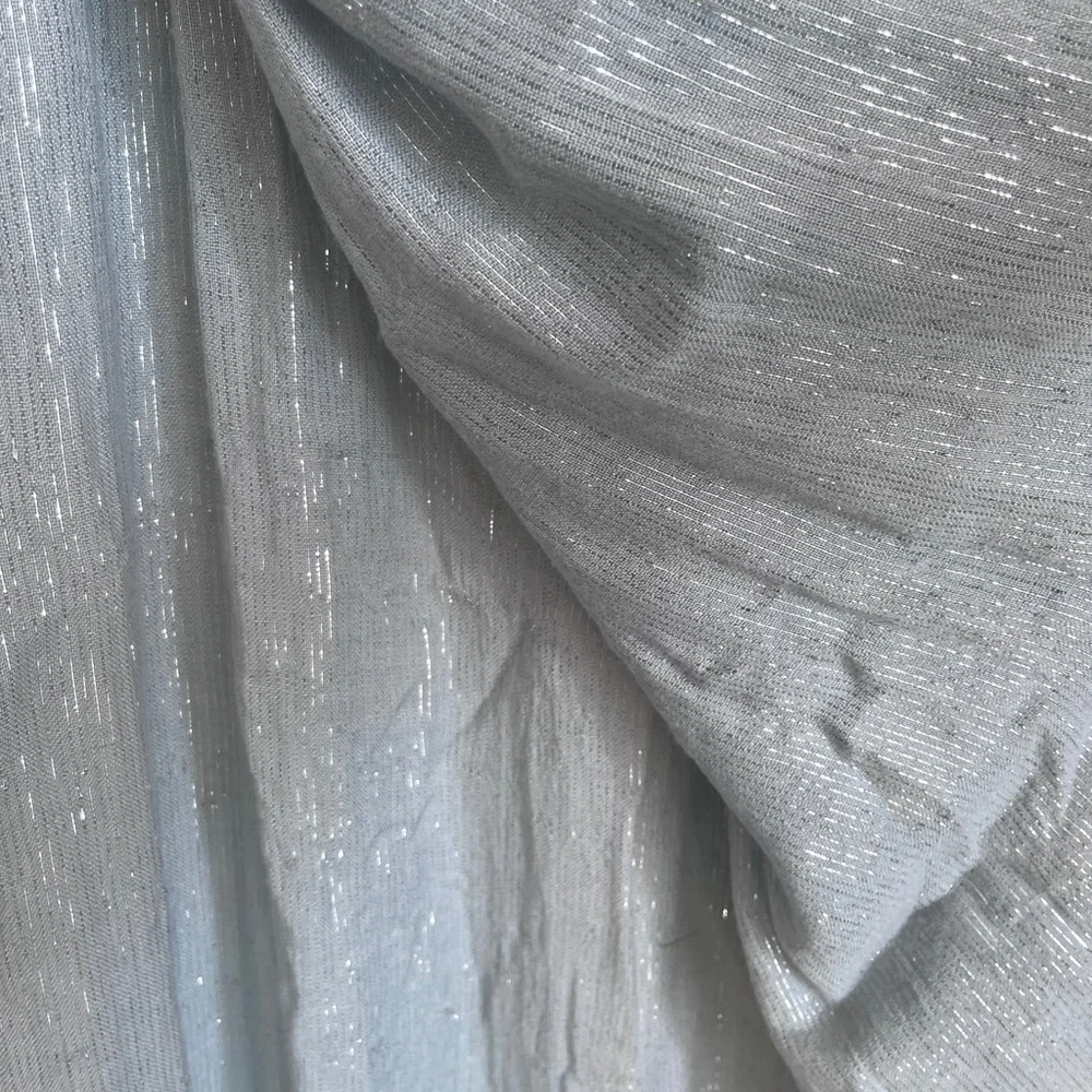 Isabella Shimmering Silver gray scarf